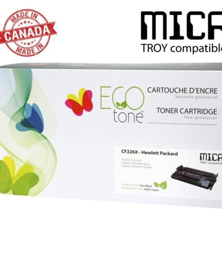 HP CF226X (26X)  Remanufactured EcoTone Cartridge MICR 9K HP MICR Toner Canada