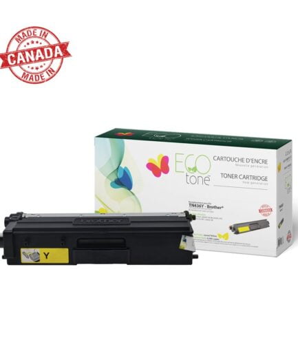 Brother TN436Y Yellow Remanufactured EcoTone 6.5K Brother Colour Laser Toner Canada