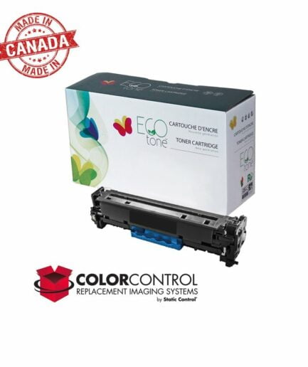 EcoTone Remanufactured Toner Cartridge for HP CB541A / 125A – Cyan HP Colour Laser Toner Canada