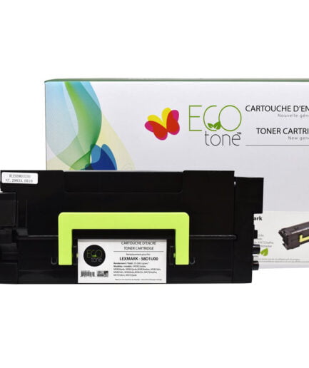 EcoTone Remanufactured Toner Cartridge for Lexmark 58D1U00 – Black Lexmark Laser Toner Canada