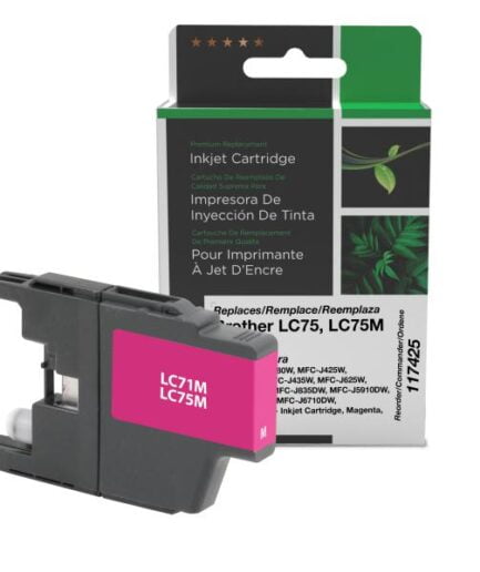 CIG Non-OEM New High Yield Magenta Ink Cartridge for Brother LC71/LC75 Brother InkJet Canada