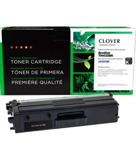 CIG Remanufactured High Yield Black Toner Cartridge for Brother TN433BK Brother Colour Laser Toner Canada