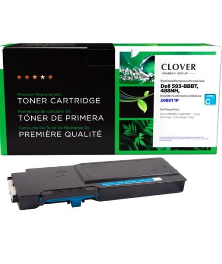 CIG Remanufactured High Yield Cyan Toner Cartridge for Dell C2660 Dell Colour Laser Toner Canada