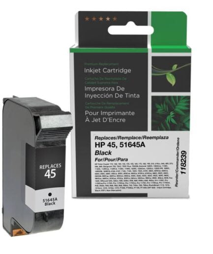 CIG Non-OEM New 100% New Alternative Black Ink Cartridge for HP 51645A (HP 45) HP InkJet Canada
