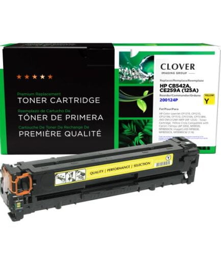 CIG Remanufactured Yellow Toner Cartridge for HP CB542A (HP 125A) HP Colour Laser Toner Canada