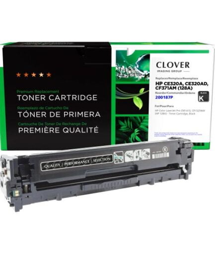 CIG Remanufactured Black Toner Cartridge for HP CE320A (HP 128A) HP Colour Laser Toner Canada