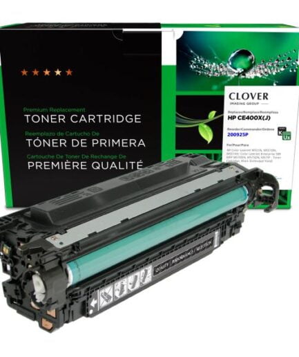 CIG Remanufactured Extended Yield Black Toner Cartridge for HP CE400X (HP 507X) HP Colour Laser Toner Extended Yield Canada