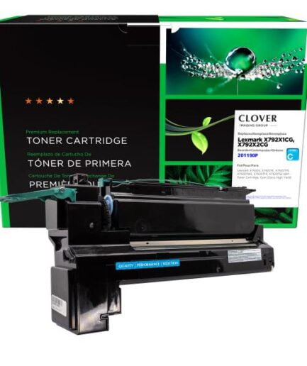 CIG Remanufactured Extra High Yield Cyan Toner Cartridge for Lexmark X792 Lexmark Colour Laser Toner Canada