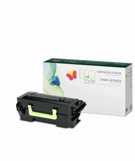 EcoTone Remanufactured Toner Cartridge for Lexmark 58D1H00 – Black Lexmark Laser Toner Canada