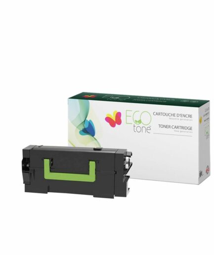 EcoTone Remanufactured Toner Cartridge for Lexmark 58D1X00 – Black Lexmark Laser Toner Canada