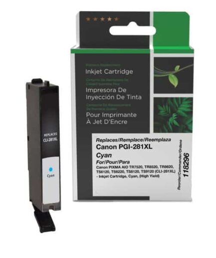 CIG Reman High Yield Cyan Ink Cartridge for Canon CLI-281XL Canon Canada