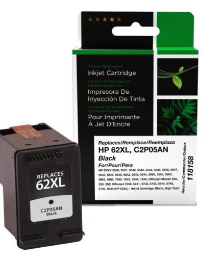 CIG Reman High Yield Black Ink Cartridge for HP 62XL (C2P05AN) HP Canada