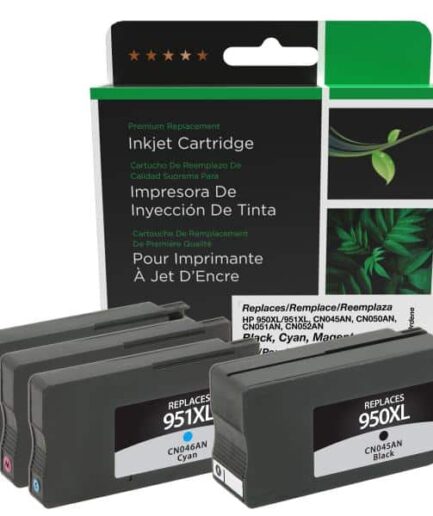 CIG Reman High Yield Black, Cyan, Magenta, Yellow Ink Cartridges for HP 950XL/HP 951XL (T0A82AA) 4-Pack HP Canada