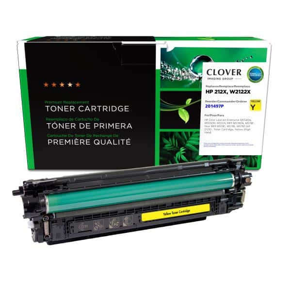 CIG Reman High Yield Yellow Toner Cartridge (New Chip) for HP 212X (W2122X) Canada CIG Reman High Yield Yellow Toner Cartridge (New Chip) for HP 212X (W2122X) HP Canada