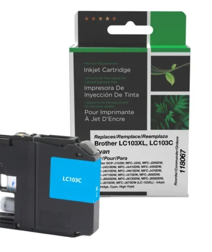 CIG Reman High Yield Cyan Ink Cartridge for Brother LC103XL Brother Canada