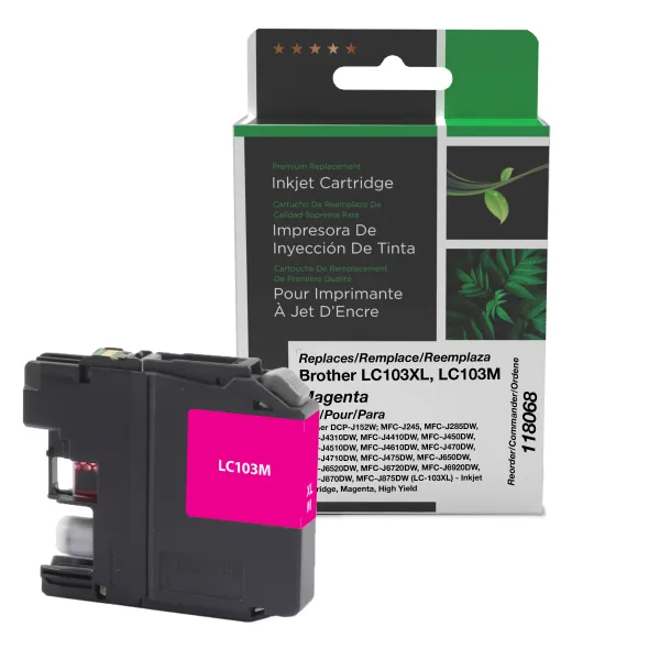CIG Reman High Yield Magenta Ink Cartridge for Brother LC103XL Canada CIG Reman High Yield Magenta Ink Cartridge for Brother LC103XL Brother Canada