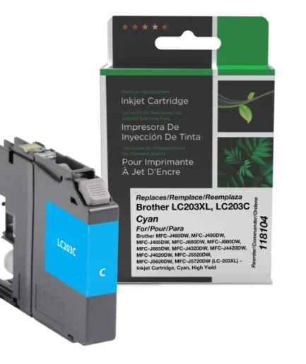 CIG Reman High Yield Cyan Ink Cartridge for Brother LC203XL Brother Canada