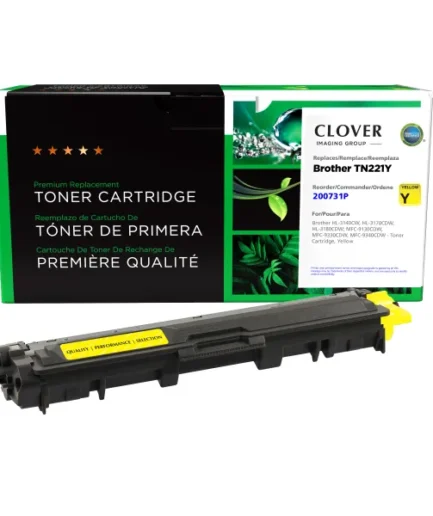 CIG Reman Yellow Toner Cartridge for Brother TN221 Brother Canada