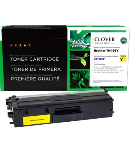 CIG Reman Extra High Yield Yellow Toner Cartridge for Brother TN436Y Brother Canada