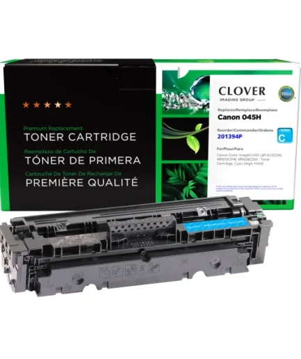 CIG Reman High Yield Cyan Toner Cartridge for Canon 045H (1245C001) Canon Canada