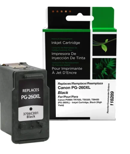 CIG Reman High Yield Black Ink Cartridge for Canon PG-260XL (3706C001) Canon Canada