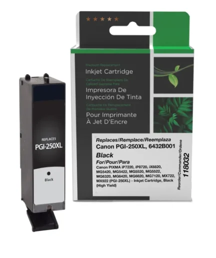 CIG Reman High Yield Black Ink Cartridge for Canon PGI-250XL (6432B001) Canon Canada