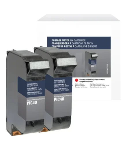 Reman Postage Meter Fluorescent Red 2 Pack Ink  for FP Mailing Solutions PIC40 FRANCOTYP Canada