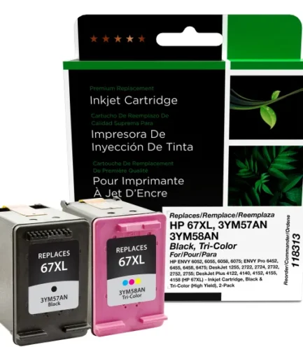 CIG Reman High Yield Black, Tri-Color Ink Cartridges for HP 67XL 2-Pack HP Canada