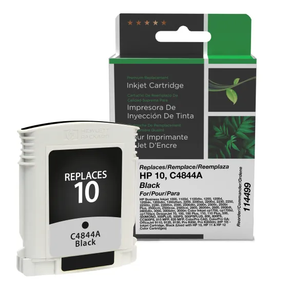 CIG Reman Black Ink Cartridge for HP 10 (C4844A) Canada CIG Reman Black Ink Cartridge for HP 10 (C4844A) HP Canada