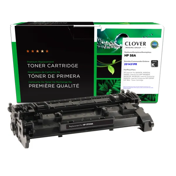 CIG Reman Toner Cartridge (Reused OEM Chip) for HP 58A (CF258A) Canada CIG Reman Toner Cartridge (Reused OEM Chip) for HP 58A (CF258A) HP Canada
