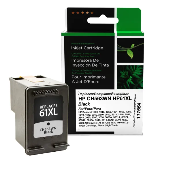 CIG Reman High Yield Black Ink Cartridge for HP 61XL (CH563WN) Canada CIG Reman High Yield Black Ink Cartridge for HP 61XL (CH563WN) HP Canada