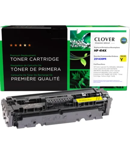 CIG Reman High Yield Yellow Toner Cartridge (Reused OEM Chip) for HP 414X (W2022X) HP Canada