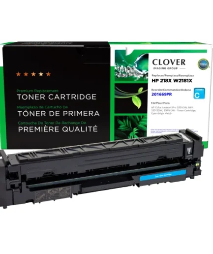 CIG Reman High Yield Cyan Toner Cartridge (Reused OEM Chip) for HP 218X (W2181X) HP Canada