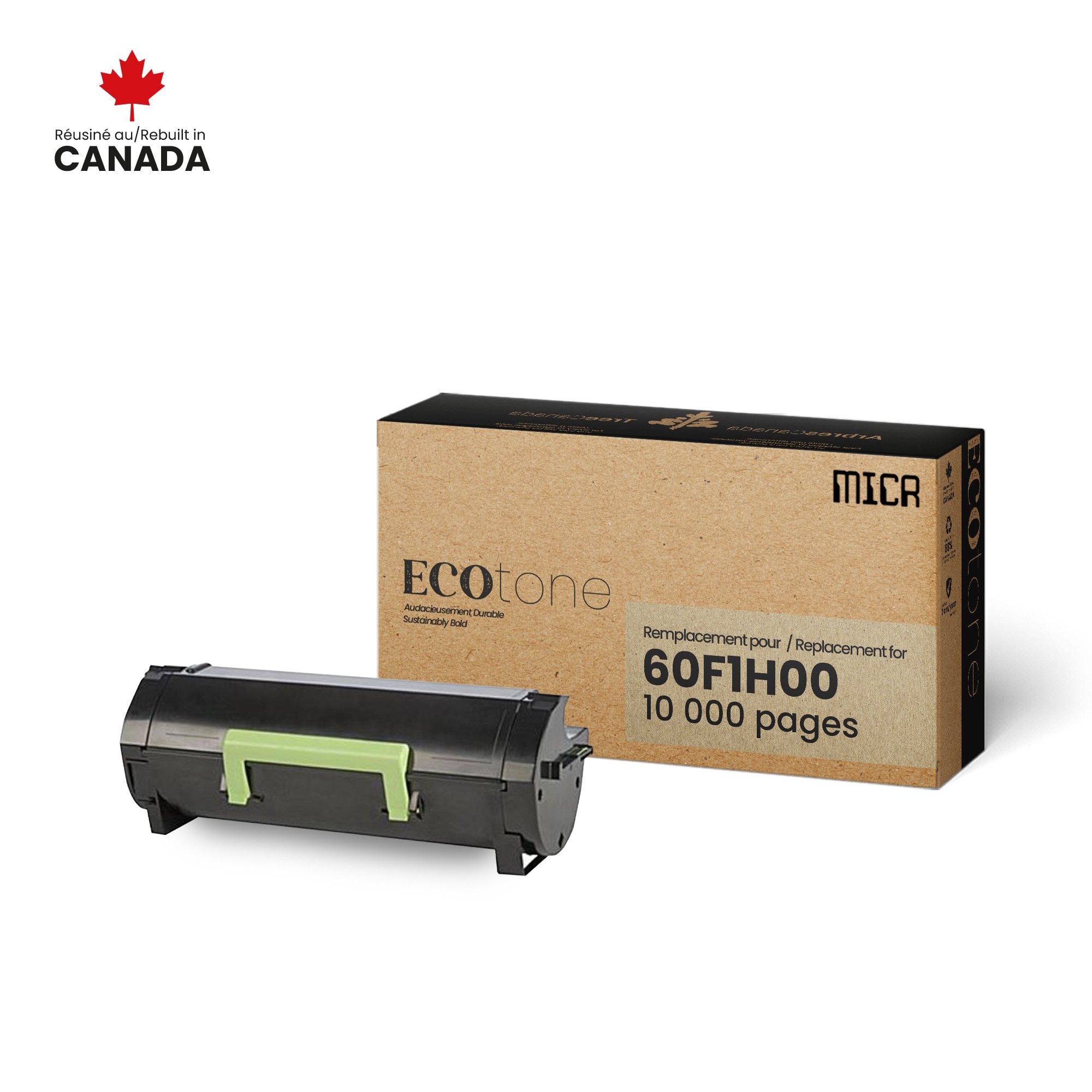 Lexmark 60F1H00 MICR Reman Ecotone 10K Lexmark Canada