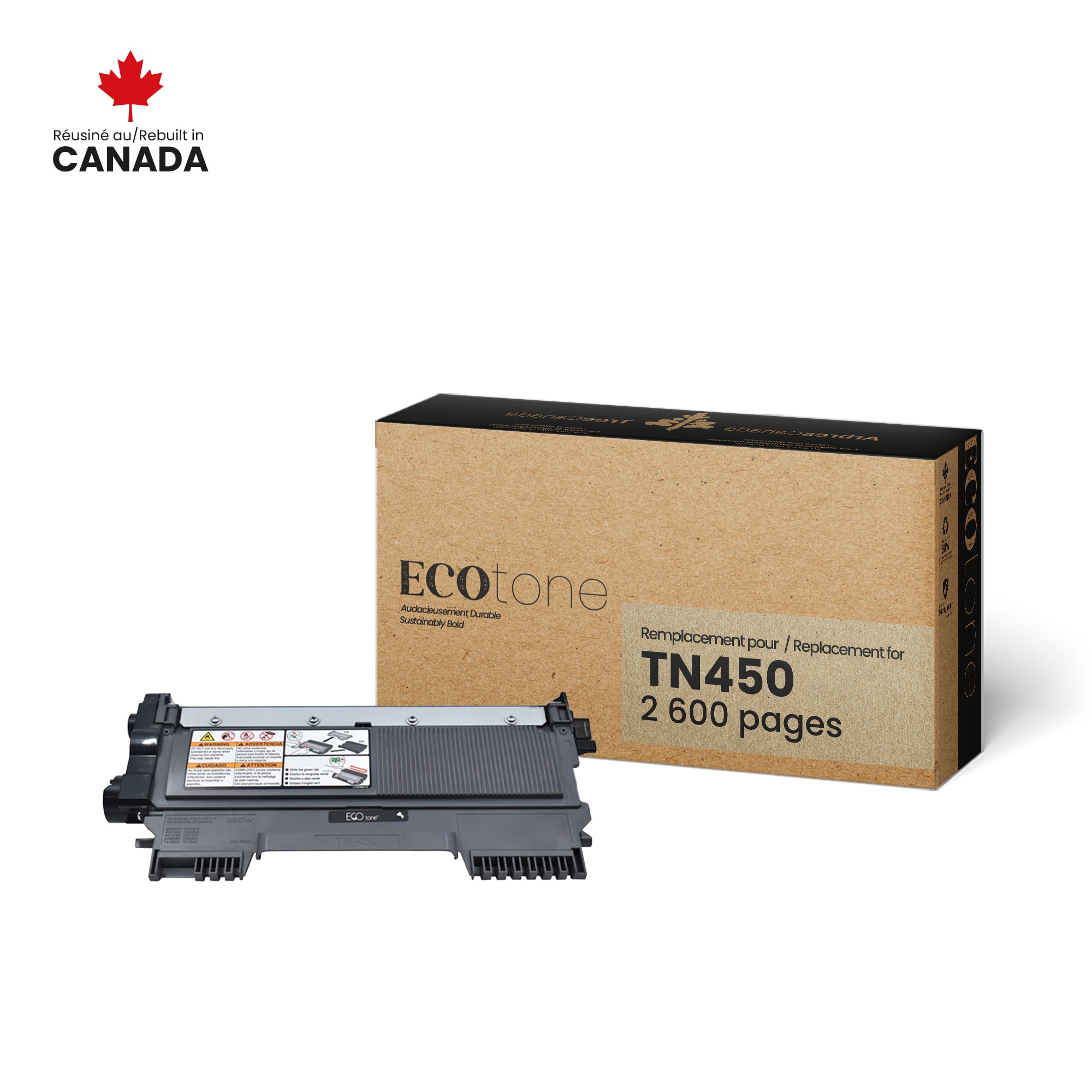 Brother TN450 Reman Ecotone 2.6K Brother Canada