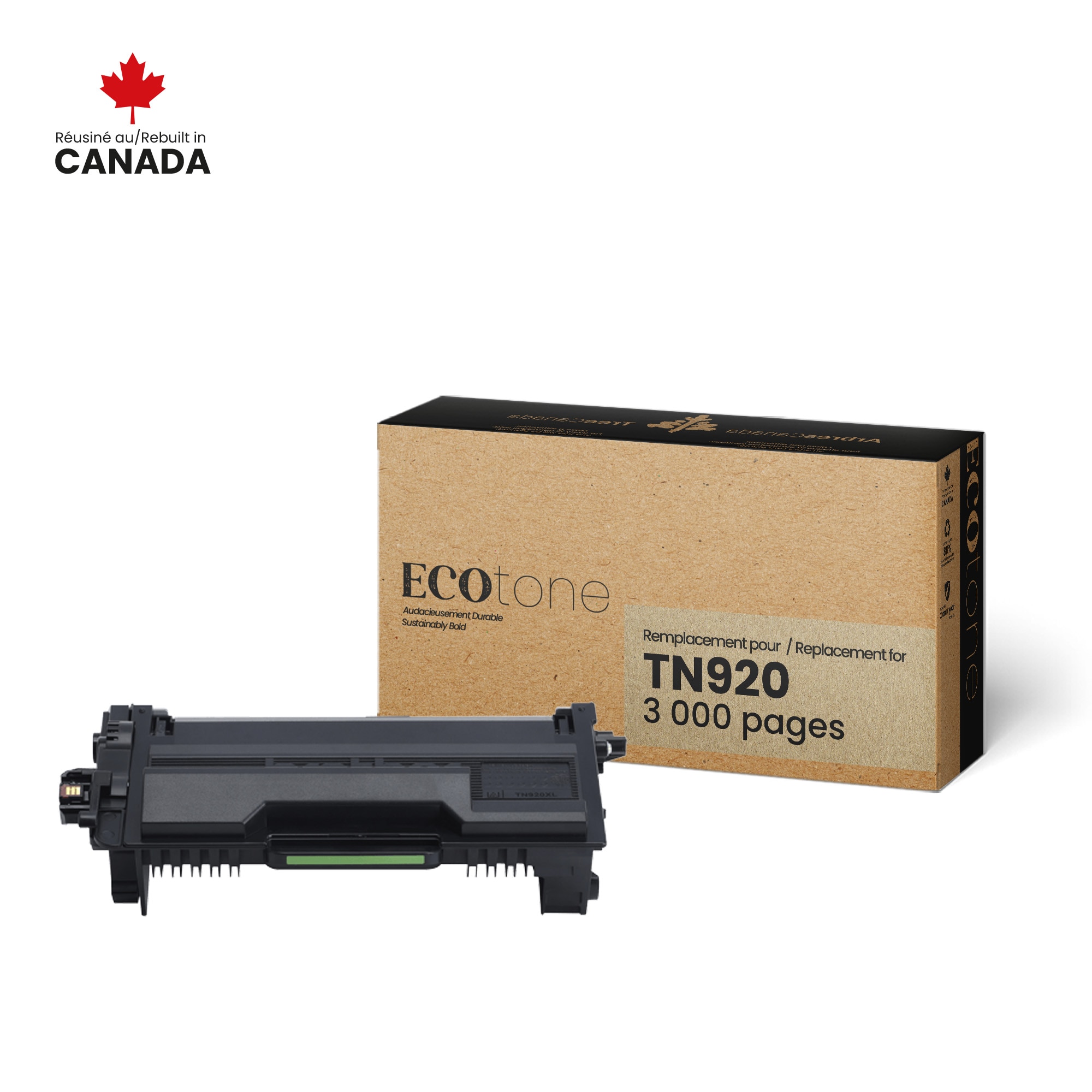 Brother TN920 Reman Ecotone Black 3K Brother Canada