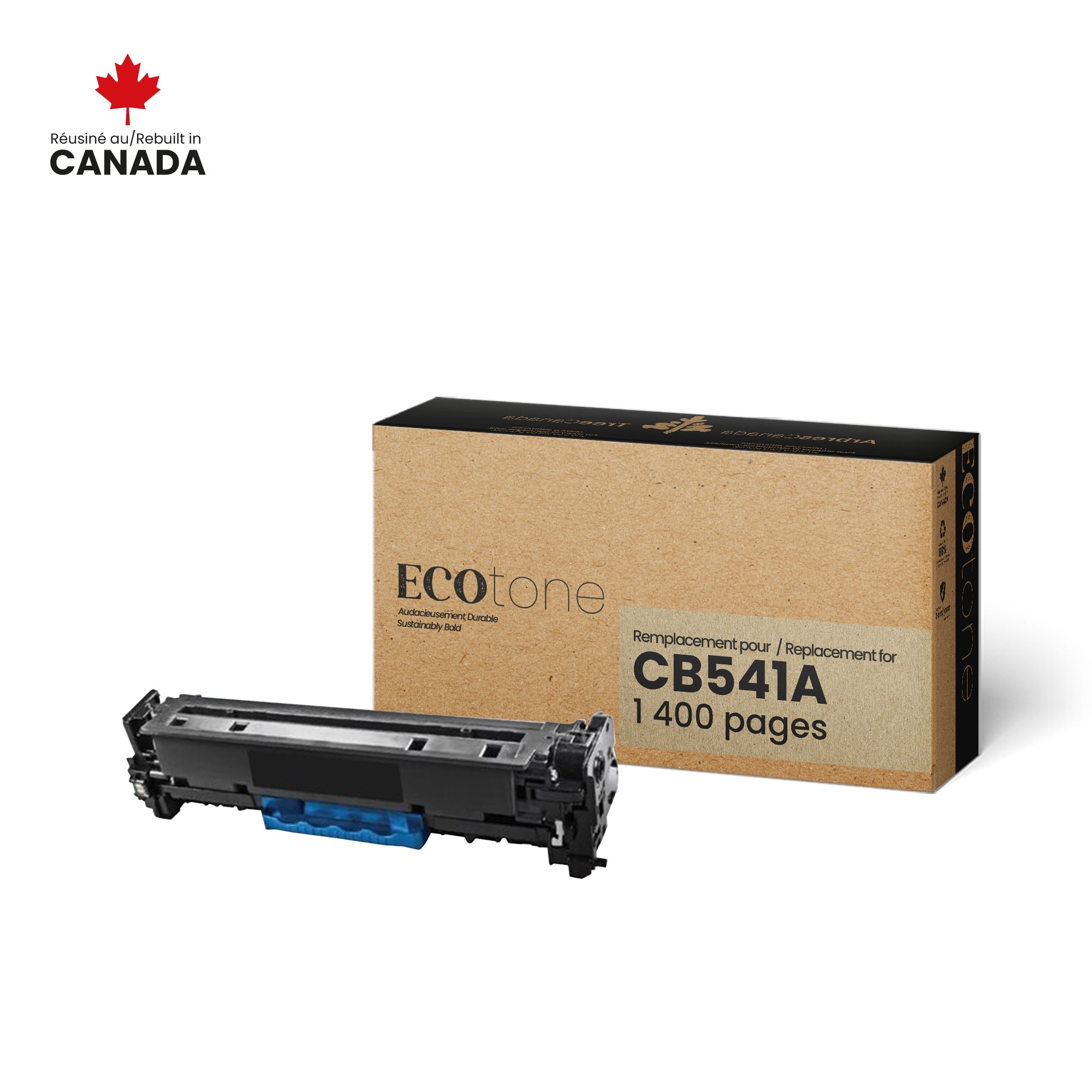 HP CB541A Reman Ecotone Cyan 1.4K HP Canada