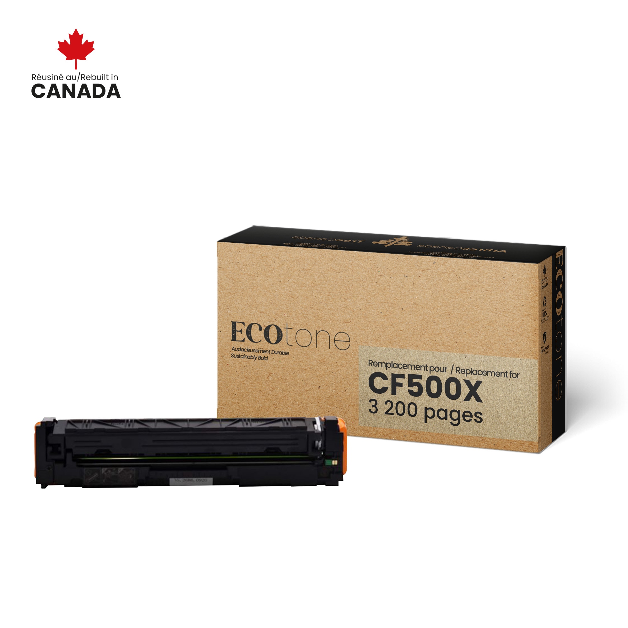 HP CF500X Reman Ecotone Black 3.2K HP Canada