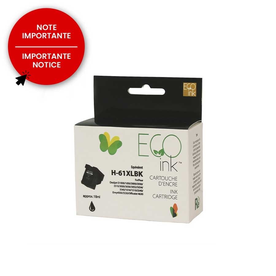 HP No. 61XL CH563WN Reman Black EcoInk HP Canada