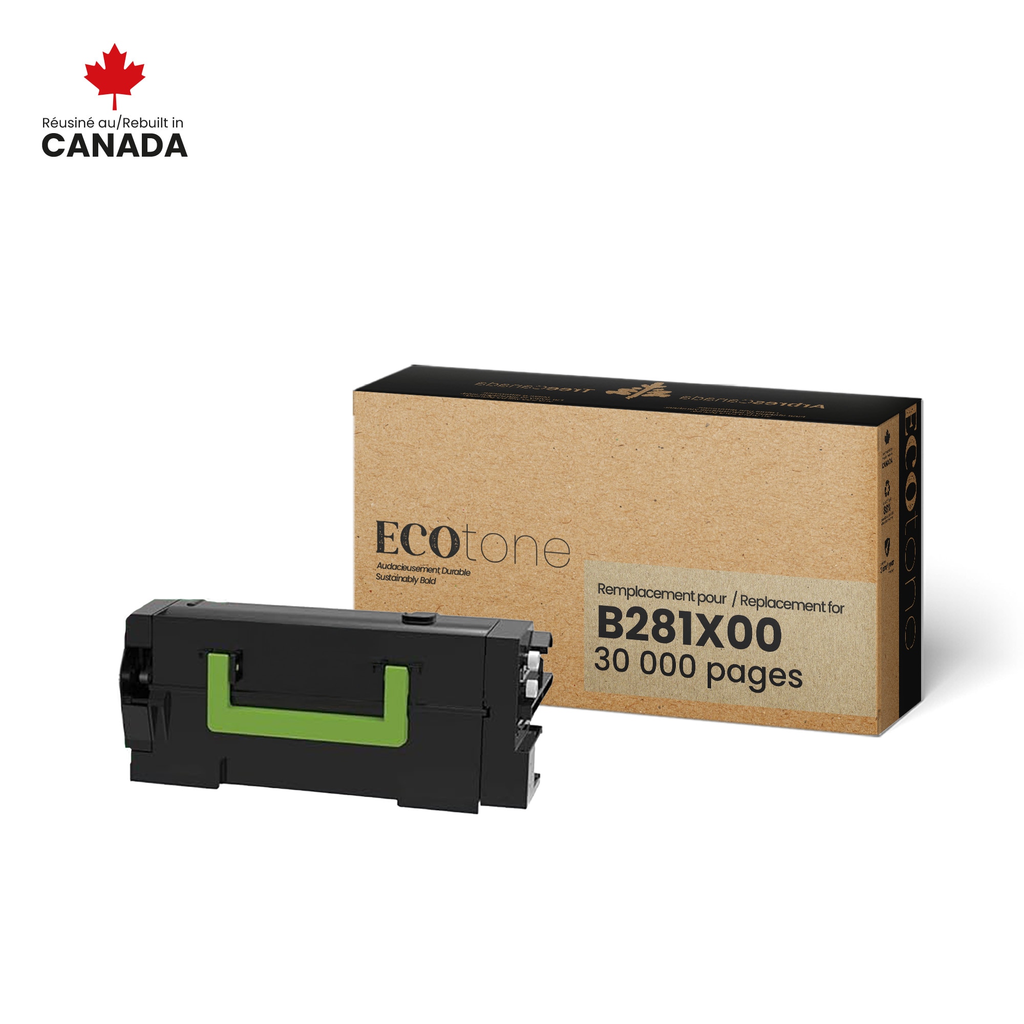 Lexmark B281X00 Reman Ecotone Black 30K Lexmark Canada