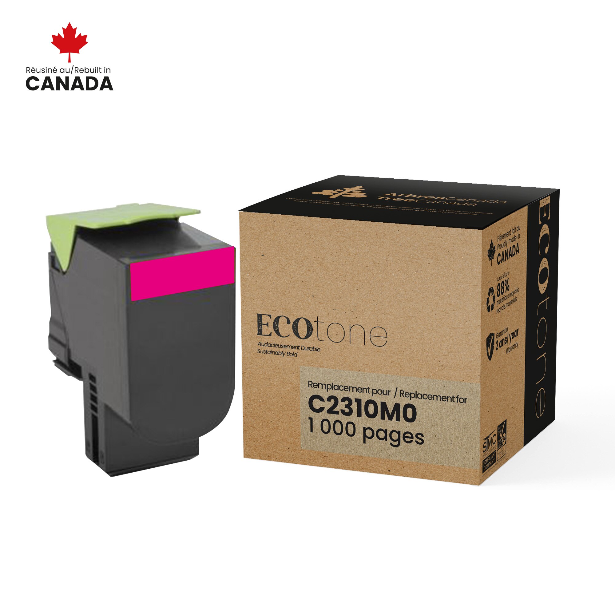Lexmark C2310M0 Reman Ecotone Magenta 1K Lexmark Canada
