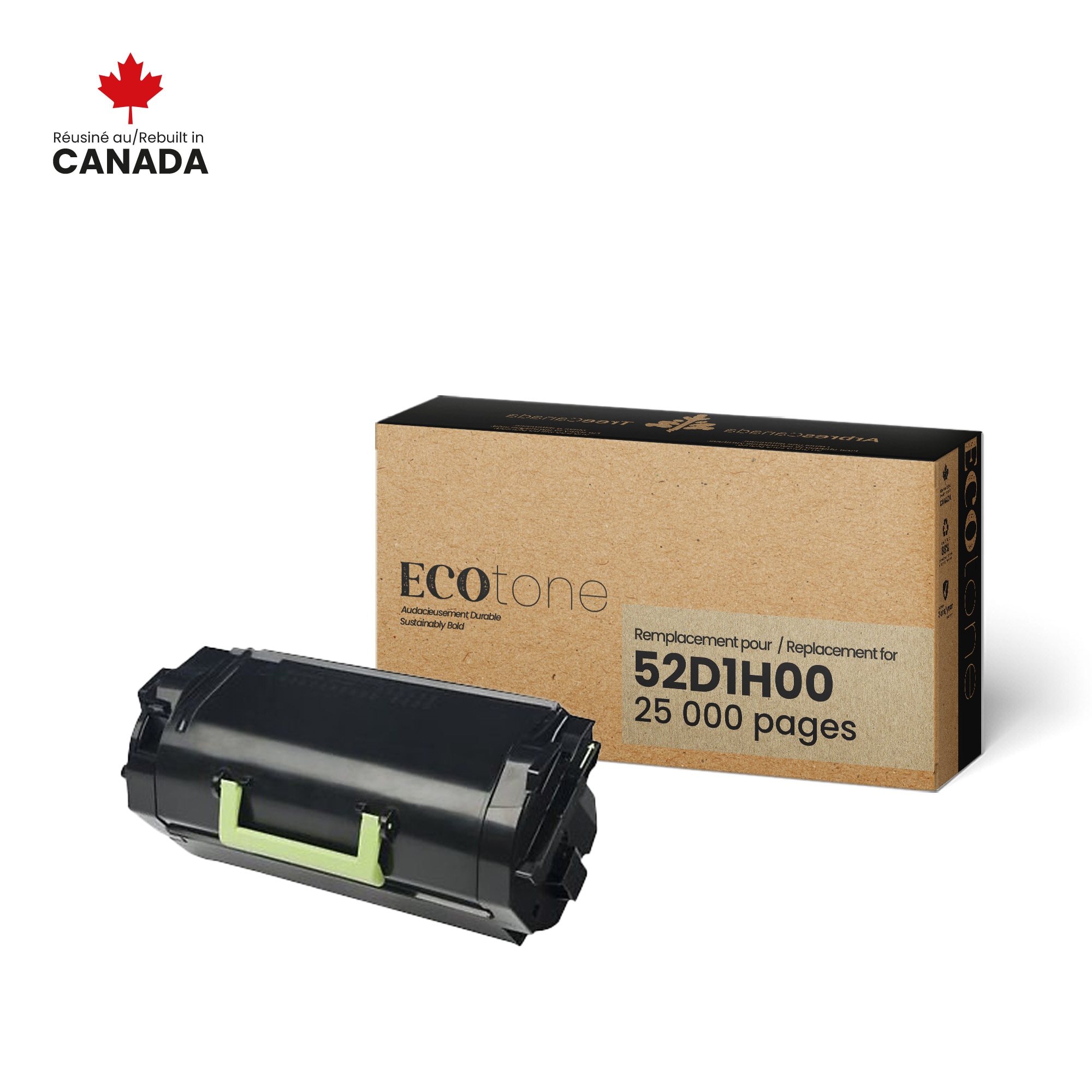 Lexmark 52D1H00 Reman Ecotone  25K Lexmark Canada