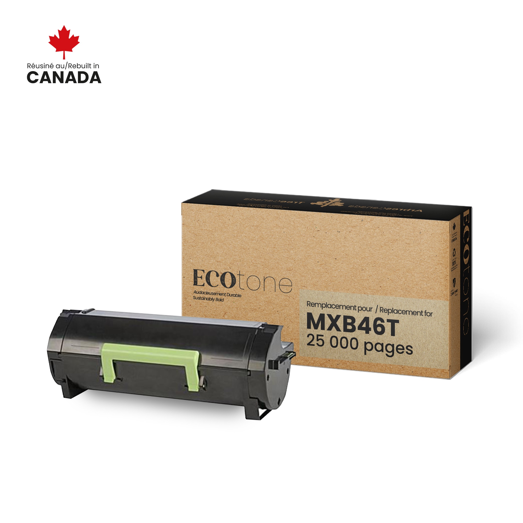 Sharp MXB46T Reman Ecotone Black 25K Sharp Canada