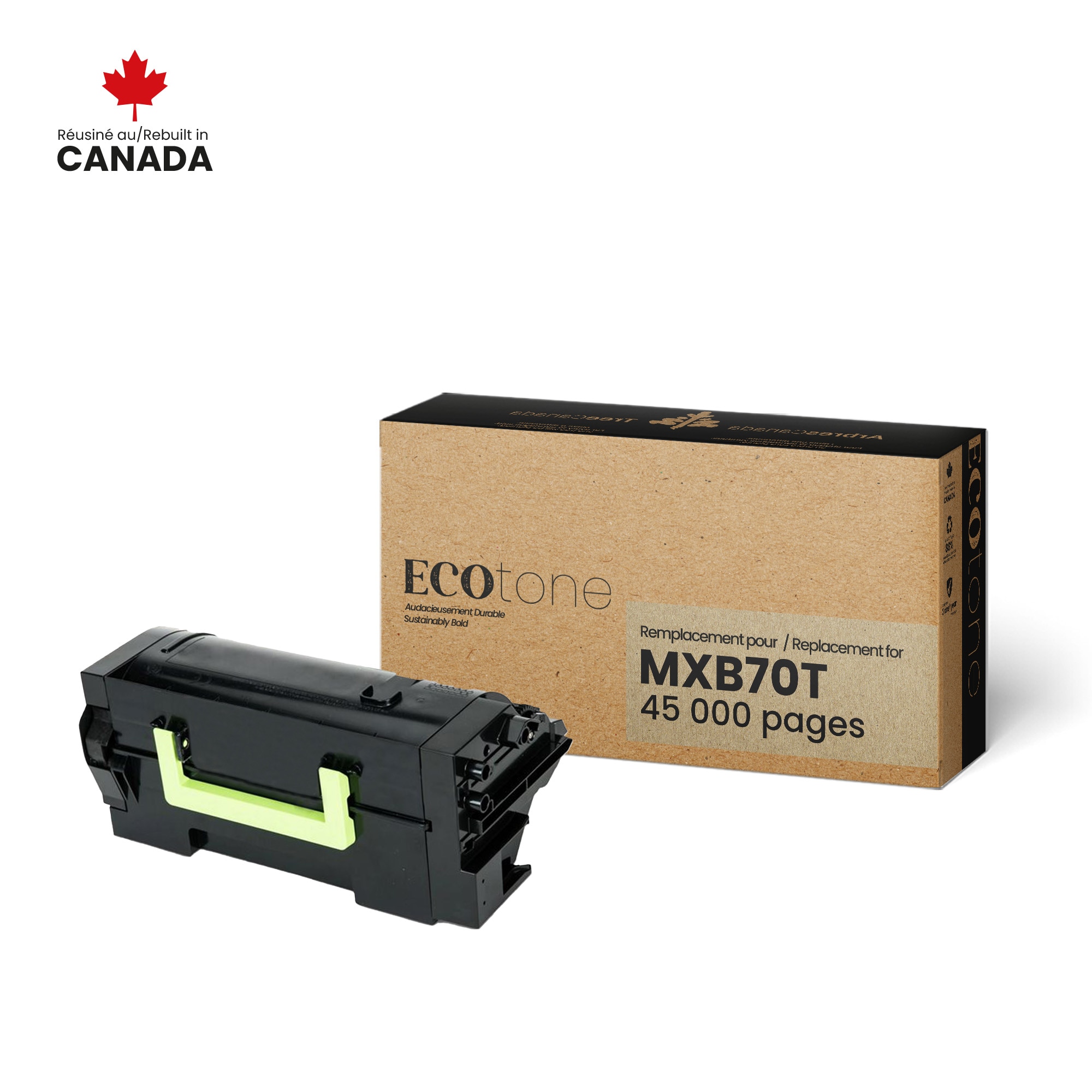 Sharp MXB70T Reman Ecotone Black 45K Sharp Canada